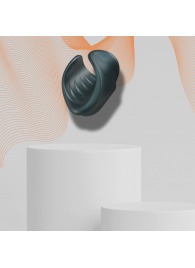 Серый сквозной мастурбатор с вибрацией Manwan Starter - Manwan - в Омске купить с доставкой