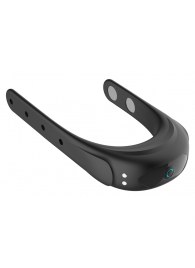 Черное эрекционное виброкольцо на ремешках - Boys of Toys - в Омске купить с доставкой