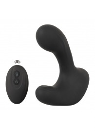 Черная анальная вибропробка с функцией расширения RC Butt Plug with 3 functions - Orion - в Омске купить с доставкой