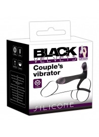 Черная насадка на член с вибрацией Couple’s Vibrator - Orion - в Омске купить с доставкой