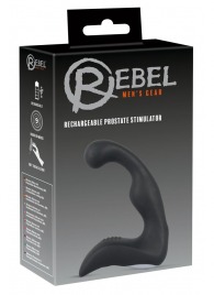 Черный перезаряжаемый стимулятор простаты с вибрацией - 14,6 см. - Orion - в Омске купить с доставкой