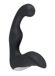 Черный перезаряжаемый стимулятор простаты с вибрацией - 14,6 см. - Orion - в Омске купить с доставкой