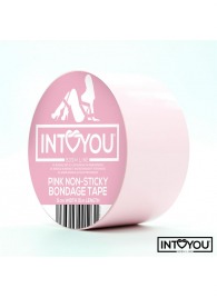 Розовый скотч для фиксации Non-Sticky Bondage Tape - 15 м. - Intoyou - купить с доставкой в Омске