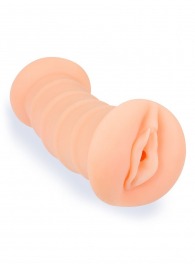 Телесный двусторонний мастурбатор с вибропулей и эрекционными кольцами в комплекте - Sexy Girl - в Омске купить с доставкой