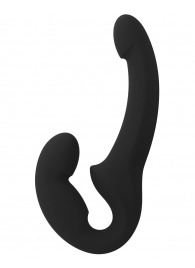 Черный безремневой страпон Share Lite - Fun Factory - купить с доставкой в Омске