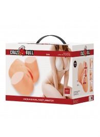 Телесный мастурбатор Liora с 2 любовными тоннелями - Baile - в Омске купить с доставкой