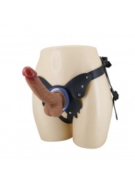 Поясной страпон Wells: трусики в форме бабочки и фаллоимитатор-насадка - Baile - купить с доставкой в Омске