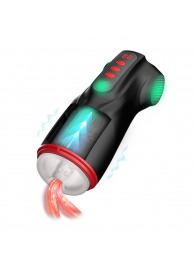 Интерактивный мастурбатор Raven с вакуумом, вибрацией и подсветкой - Shots Media BV - в Омске купить с доставкой