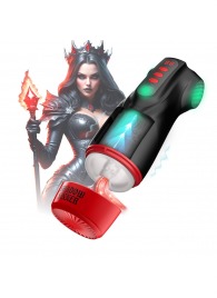 Интерактивный мастурбатор Raven с вакуумом, вибрацией и подсветкой - Shots Media BV - в Омске купить с доставкой