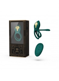 Зеленое эрекционное виброкольцо Bayek с пультом ДУ - Zalo - в Омске купить с доставкой