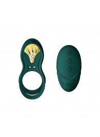 Зеленое эрекционное виброкольцо Bayek с пультом ДУ - Zalo - в Омске купить с доставкой