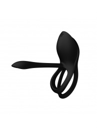 Черное эрекционное виброкольцо Bayek с пультом ДУ - Zalo - в Омске купить с доставкой