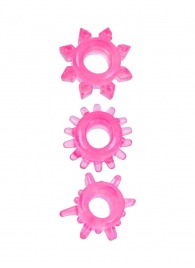 Комплект из трех розовых эрекционных колец - Erowoman-Eroman - в Омске купить с доставкой