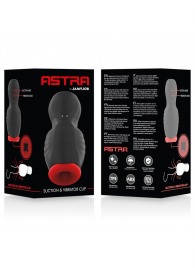 Черно-красный мастурбатор с вибрацией и всасыванием - JAMYJOB - в Омске купить с доставкой