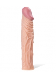 Насадка с ярко выраженной головкой и рельефным стволом - 19 см. - A-toys - в Омске купить с доставкой