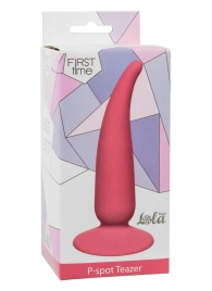 Розовая анальная пробка P-spot Teazer Pink - 12,2 см. - Lola Games - в Омске купить с доставкой