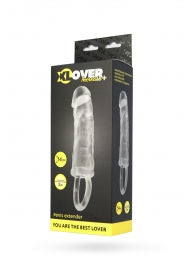 Прозрачная насадка с петлёй для фиксации - 14 см. - ToyFa - в Омске купить с доставкой