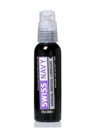 Возбуждающий гель-лубрикант на водной основе Sensual Arousal Lubricant - 59 мл. - Swiss navy - купить с доставкой в Омске