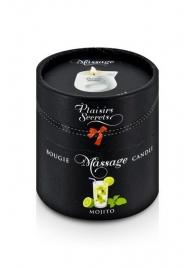 Массажная свеча с ароматом мохито Bougie de Massage Mojito - 80 мл. - Plaisir Secret - купить с доставкой в Омске