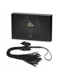 Чёрная плётка Lilly Whip Bijoux - Bijoux Indiscrets - купить с доставкой в Омске