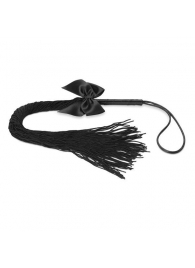 Чёрная плётка Lilly Whip Bijoux - Bijoux Indiscrets - купить с доставкой в Омске