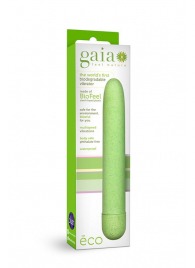 Зелёный биоразлагаемый вибратор Eco - 17,8 см. - Blush Novelties