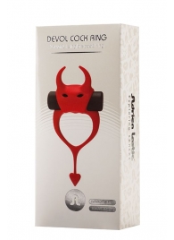 Красное эрекционное кольцо в форме дьяволенка DEVOL COCKRING - Adrien Lastic - в Омске купить с доставкой