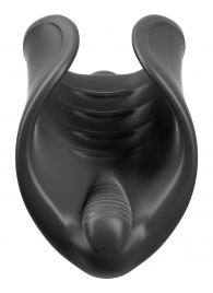 Чёрный мастурбатор Vibrating Silicone Stimulator с вибрацией - Pipedream - в Омске купить с доставкой