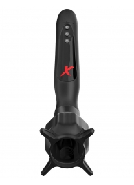 Чёрный вибростимулятор для головки члена с эффектом всасывания Vibrating Roto-Sucker - Pipedream - в Омске купить с доставкой