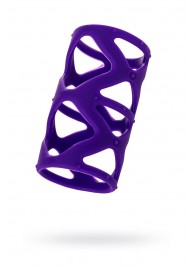 Фиолетовая насадка-сетка на пенис - 7,5 см. - A-toys - в Омске купить с доставкой