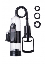 Вакуумная помпа A-toys с вибропулей и эрекционными кольцами - A-toys - в Омске купить с доставкой