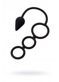 Тройное эрекционное кольцо с анальным хвостом Drop S-size - Erotist Adult Toys - в Омске купить с доставкой