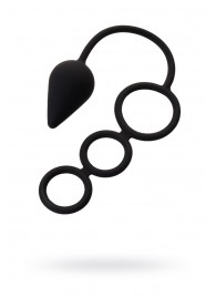 Тройное эрекционное кольцо с анальным хвостом Drop M-size - Erotist Adult Toys - в Омске купить с доставкой