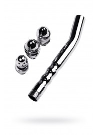 Металлический анальный душ с тремя насадками - ToyFa - купить с доставкой в Омске