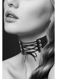 Оригинальный ошейник-чокер со шнуровкой - Bijoux Pour Toi - купить с доставкой в Омске