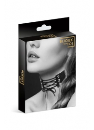 Оригинальный ошейник-чокер со шнуровкой - Bijoux Pour Toi - купить с доставкой в Омске