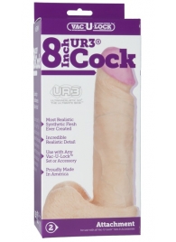 Ультрареалистичная насадка для трусиков Vac-U-Lock 8  ULTRASKYN Cock - 20,57 см. - Doc Johnson - купить с доставкой в Омске