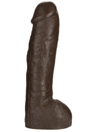 Большая насадка для трусиков Vac-U-Lock Realistic Hung - 31,7 см. - Doc Johnson - купить с доставкой в Омске