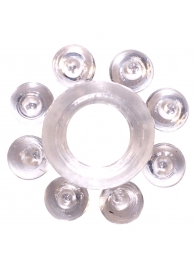 Прозрачное эрекционное кольцо Rings Bubbles - Lola Games - в Омске купить с доставкой
