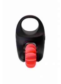Чёрно-красное эрекционное виброкольцо Erotist - Erotist Adult Toys - в Омске купить с доставкой
