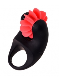 Чёрно-красное эрекционное виброкольцо Erotist - Erotist Adult Toys - в Омске купить с доставкой