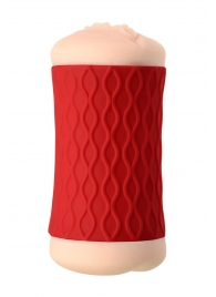 Двухсторонний мастурбатор JOS  NADIN в красном цилиндре - JOS - в Омске купить с доставкой