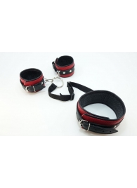 Кожаный БДСМ-набор - БДСМ Арсенал - купить с доставкой в Омске