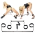 Комплект наручников и наножников с распорками Spread  em Bar and Cuff Set - Pipedream - купить с доставкой в Омске