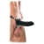 Чёрный полый страпон 7  Silicone Hollow Strap-On - 18 см. - Pipedream - купить с доставкой в Омске
