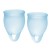 Набор голубых менструальных чаш Feel confident Menstrual Cup - Satisfyer - купить с доставкой в Омске