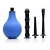 Анальный душ с 3 насадками Premium One-way Valve Anal Douche Set - XR Brands - купить с доставкой в Омске