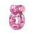 Розовое эрекционное виброкольцо Pink Bear - Baile - в Омске купить с доставкой