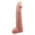 Телесная реалистичная насадка-удлинитель на пенис - 21 см. - Baile - в Омске купить с доставкой