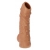 Телесная насадка с пупырышками и открытой головкой Nude Sleeve M - 12 см. - KOKOS - в Омске купить с доставкой